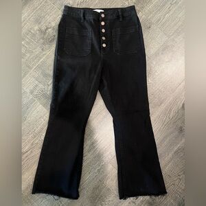 O’Neil black denim sailor pants / jeans